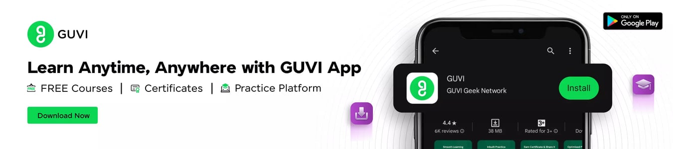Banner showcasing GUVI platform